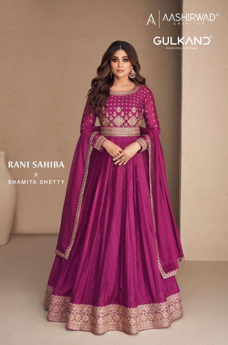 AASHIRWAD GULKAND RANI SAHIBA SHAMITA SHETTY DESIGNER GOWN SUPPLIER 