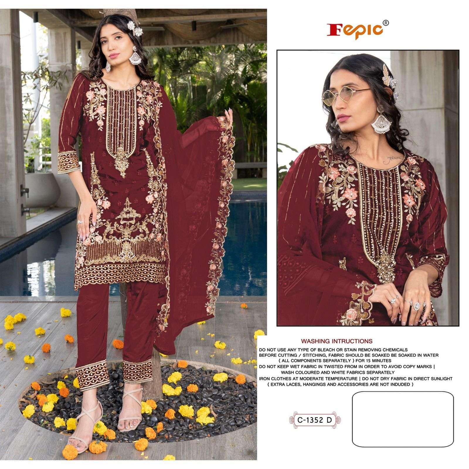 FEPIC C1352 PAKISTANI SUIT ONLINE DEALER IN SURAT