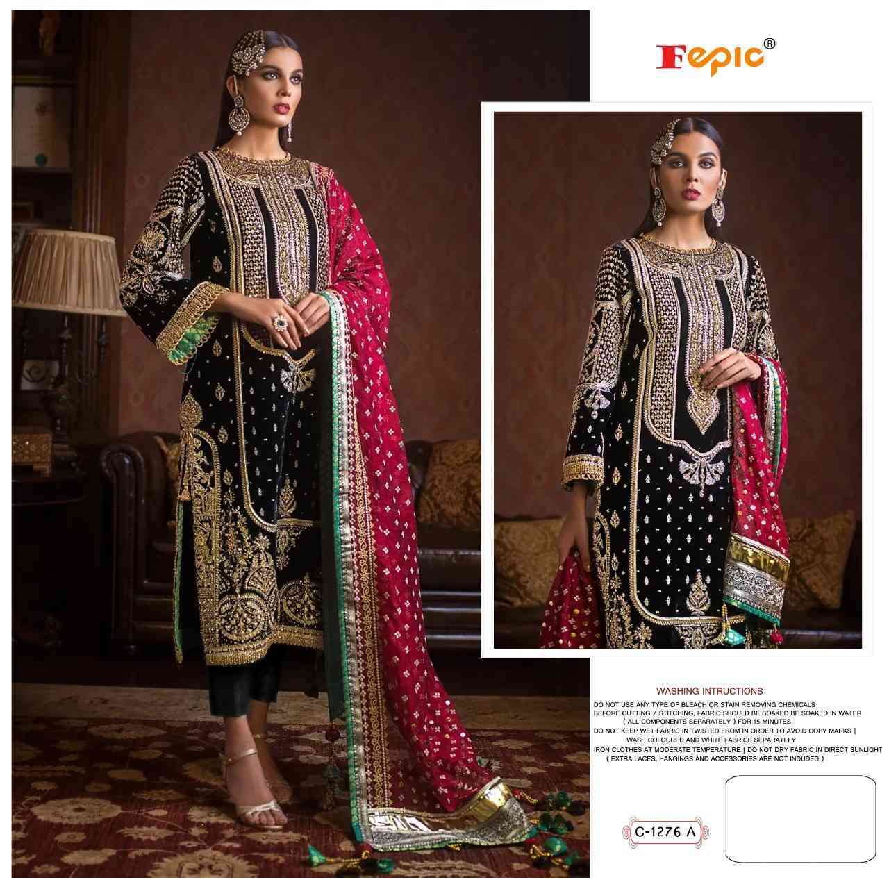 FEPIC ROSEMEEN C1276 PAKISTANI DESIGNER SINGLE SUIT ONLINE DEALER SURAT