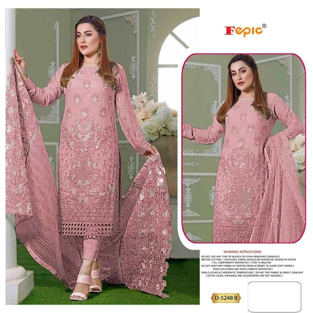 FEPIC ROSEMEEN D5248 PAKISTANI PATCH WORK SINGLE SUIT ONLINE DEALER 