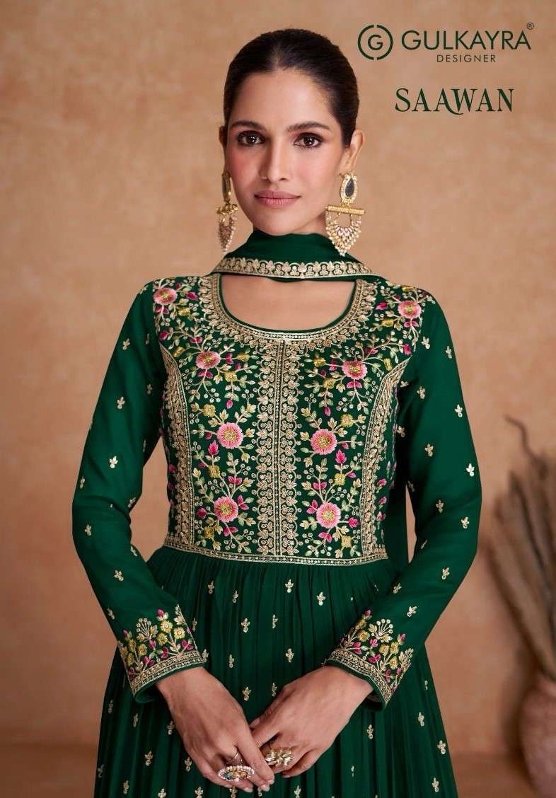 GULKAYRA  SAAWAN DESIGNER READYMADE NYRA CUT WHOLESALER 