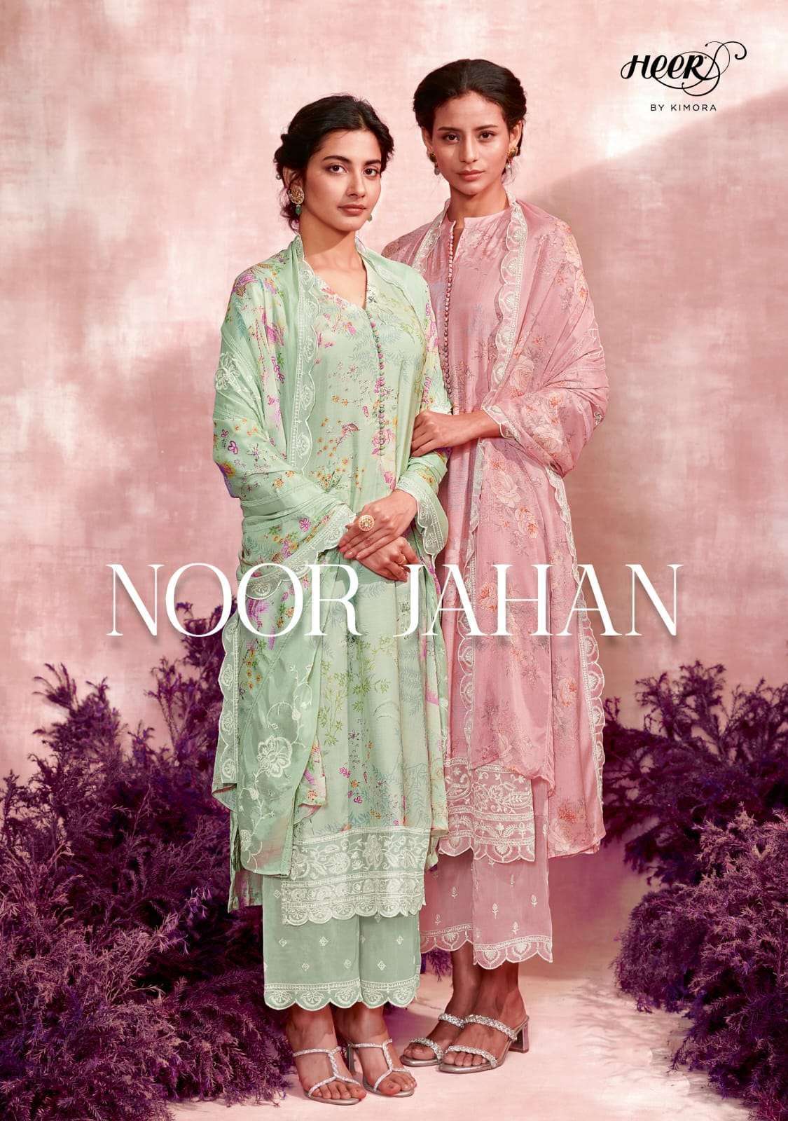 KIMORA HEER NOOR JAHAN MUSLIN SILK LADIES SUIT DEALER 