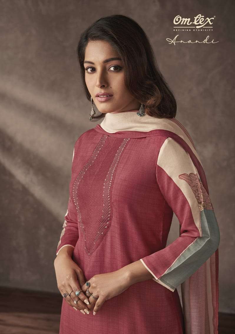 OMTEX ANANDI MUSLIN SILK WITH DIGITAL PRINT SUIT 2023