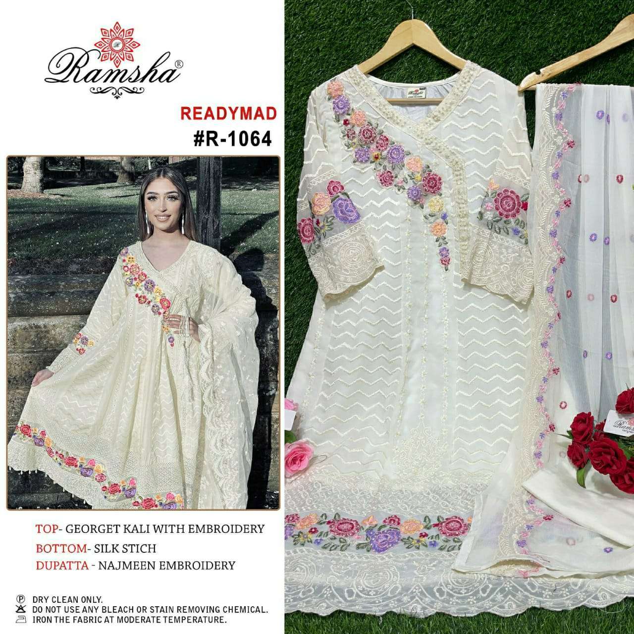 ramsha R1064 PAKISTANI DESIGNER READYMADE SURAT DEALER 