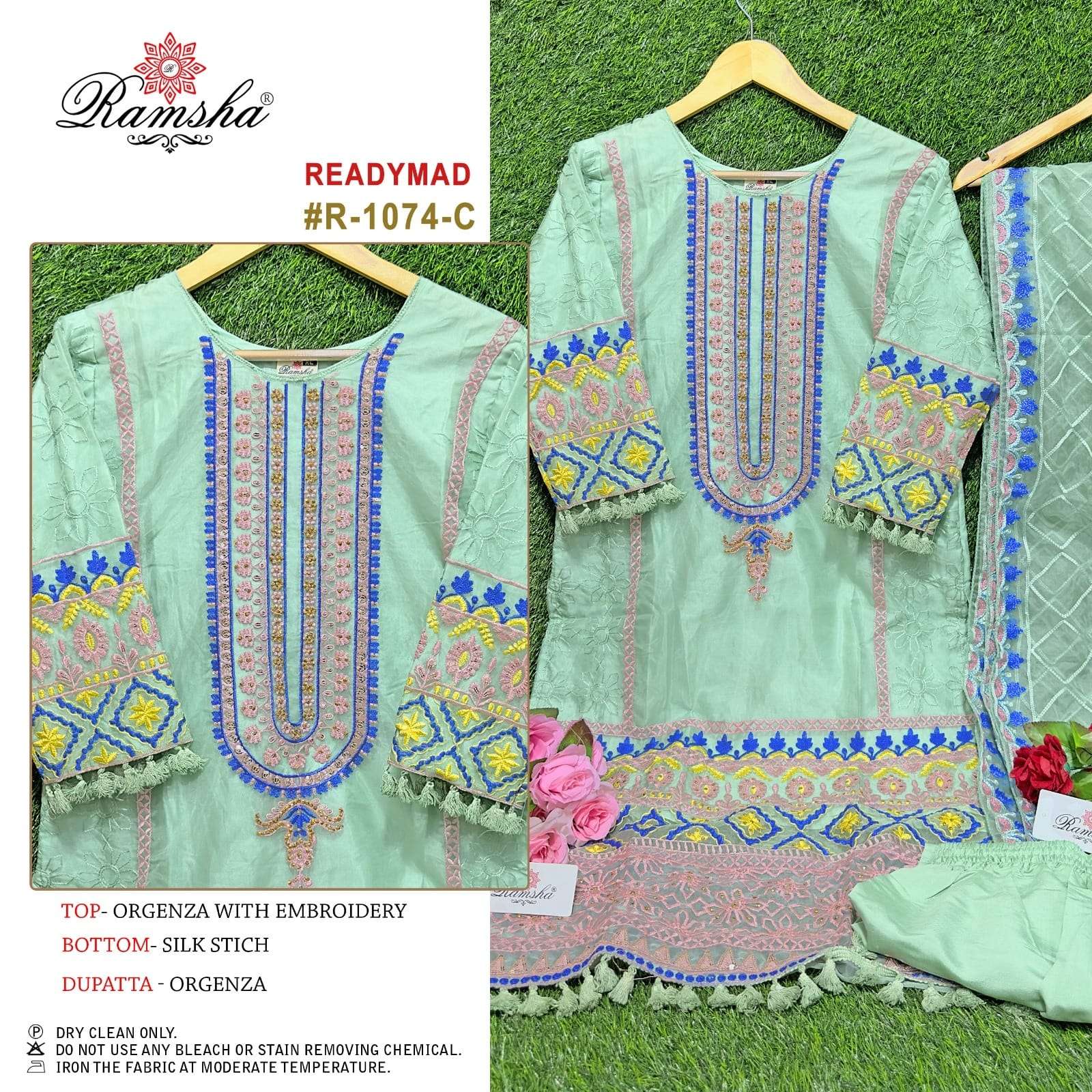 RAMSHA R1074 PAKISTANI DESIGN READYMADE WHOLESALER 