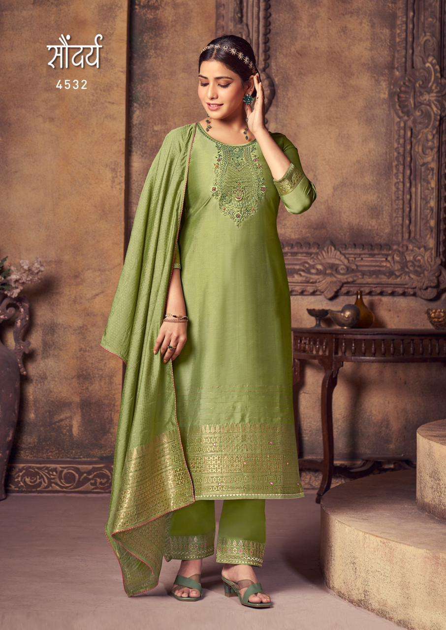 RANGOON SOUNDARYA JACARD READYMADE  SALWAR KAMEEZ WHOLESALER 