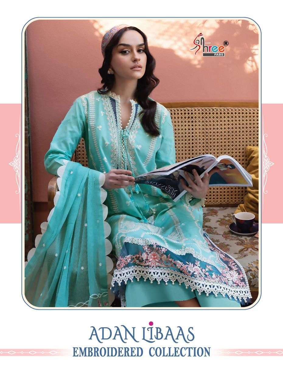 SHREE FABS ADAN LIBAAS EMBROIDERED COLLECTION  PAKISTANI CATLOG SUPPLIER SURAT