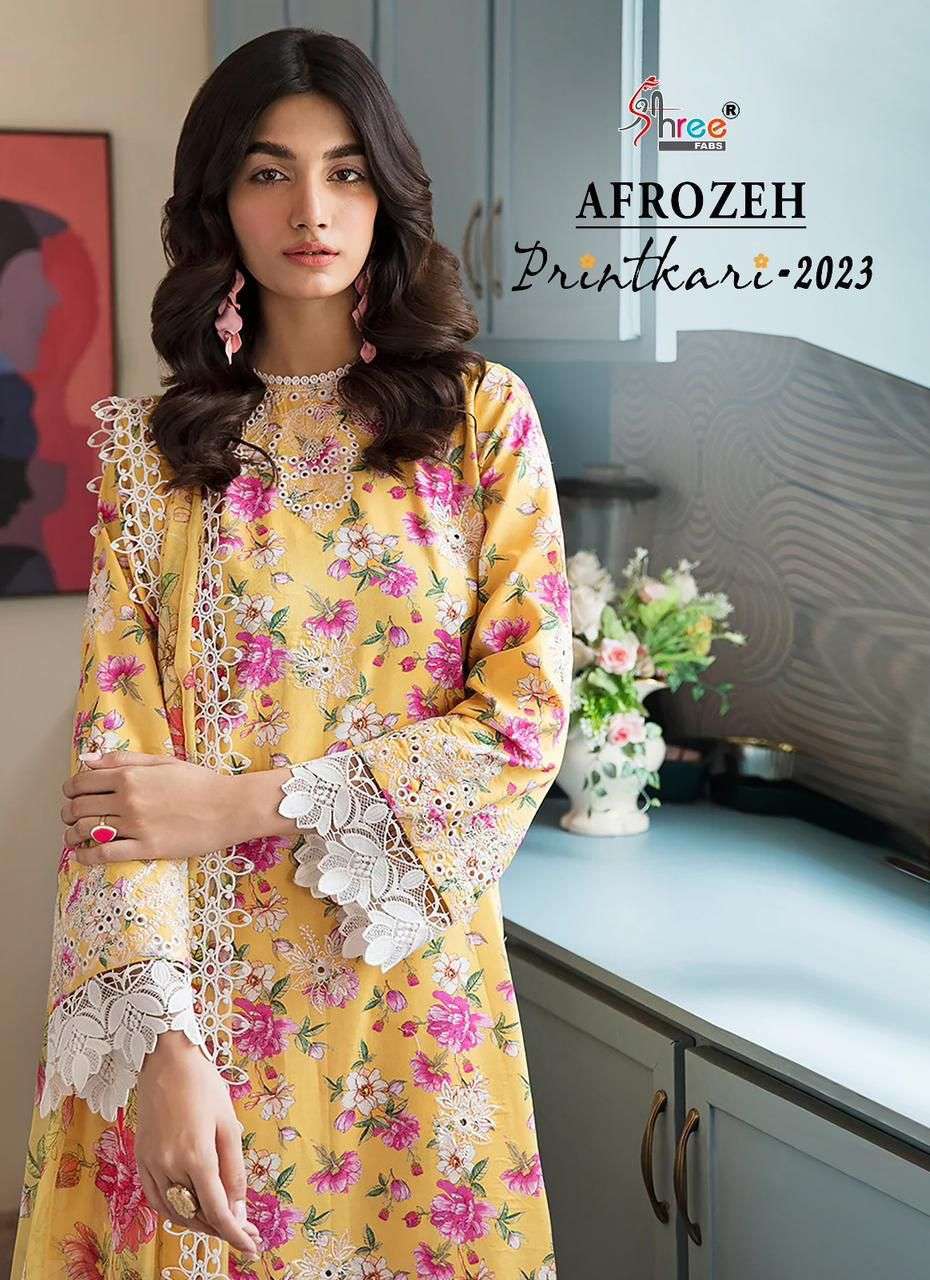 SHREE FABS AFROZEH PRINTKARI 2023 PAKISTANI SUIT 