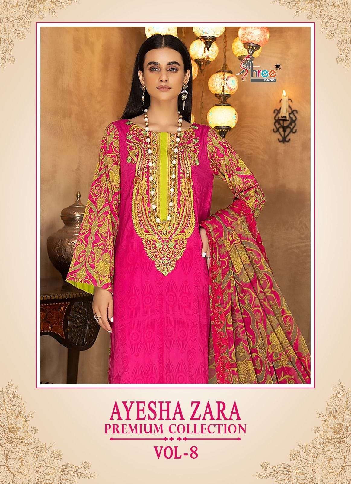 shree fabs AYESHA ZARA PREMIUM COLLECTION VOL 08 PAKISTANI SUIT WHOLESALE 