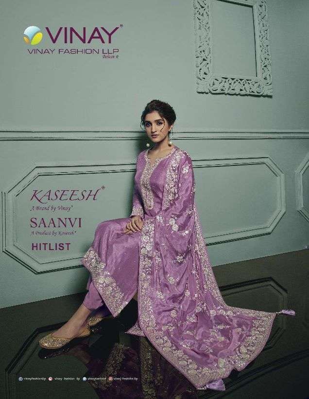 VINAY KASEESH SAANVI HITLIST DESIGNER SILK SALWAR KAMEEZ