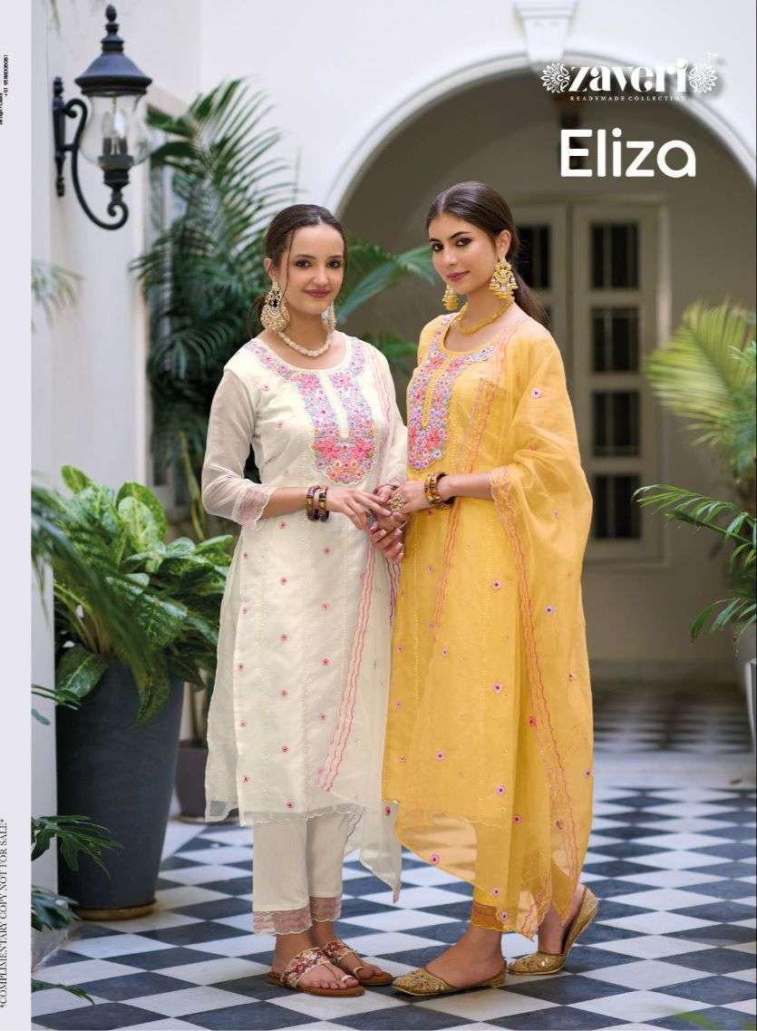 ZAVERI ELIZA FANCY ORGENZA READYMADE PAKISTNI COLLECTION 