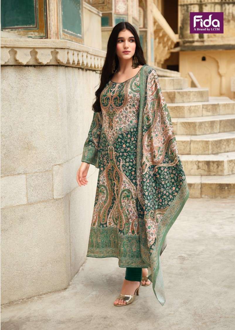 AAKARSH BY FIDA WOOL PASHMINA KASHMIRI KANI SUIT WHOLESALER