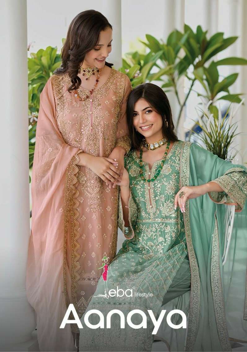 AANAYA BY EBA LIFESTYLE DESIGNER WORK UNSTICH SUIT CATLOG WHOLESALER 