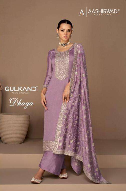 AASHIRWAD GULKAND DHAGA PRIMIUM SILK SALWAR KAMEEZ COLLECTION