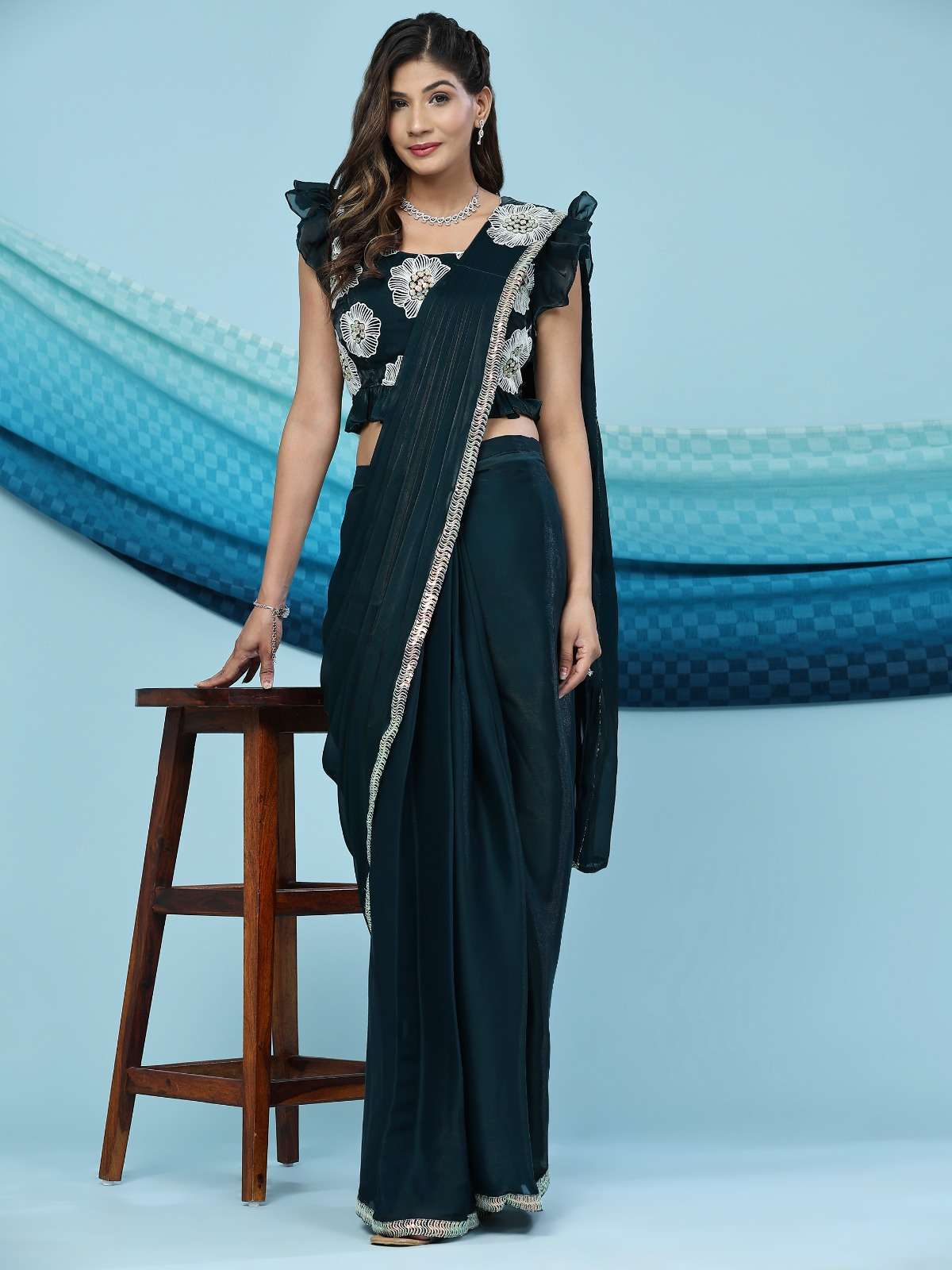 AMOHA TRENDS 260 PARTY WEAR  READY TO WEAR SAREE SELLER 