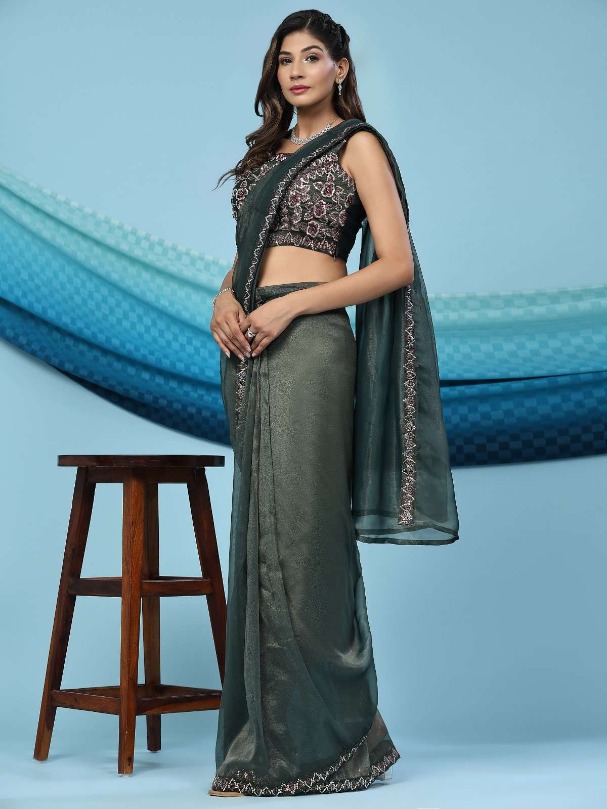 AMOHA TRENDZ 250 PARTYWEAR SINGLE SAREE SELLER BEST RATE