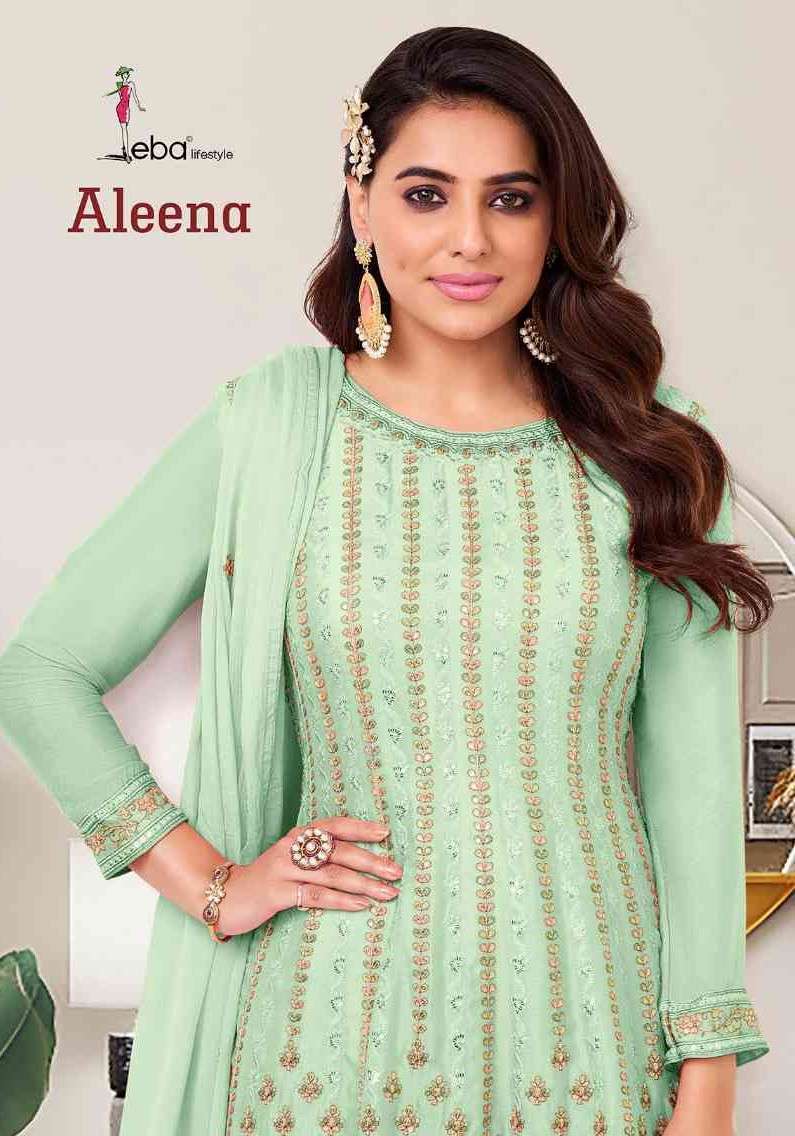 EBA LIFESTYLE ALEENA PLAZOO STYLE SALWAR KAMEEZ WHOLESALER 