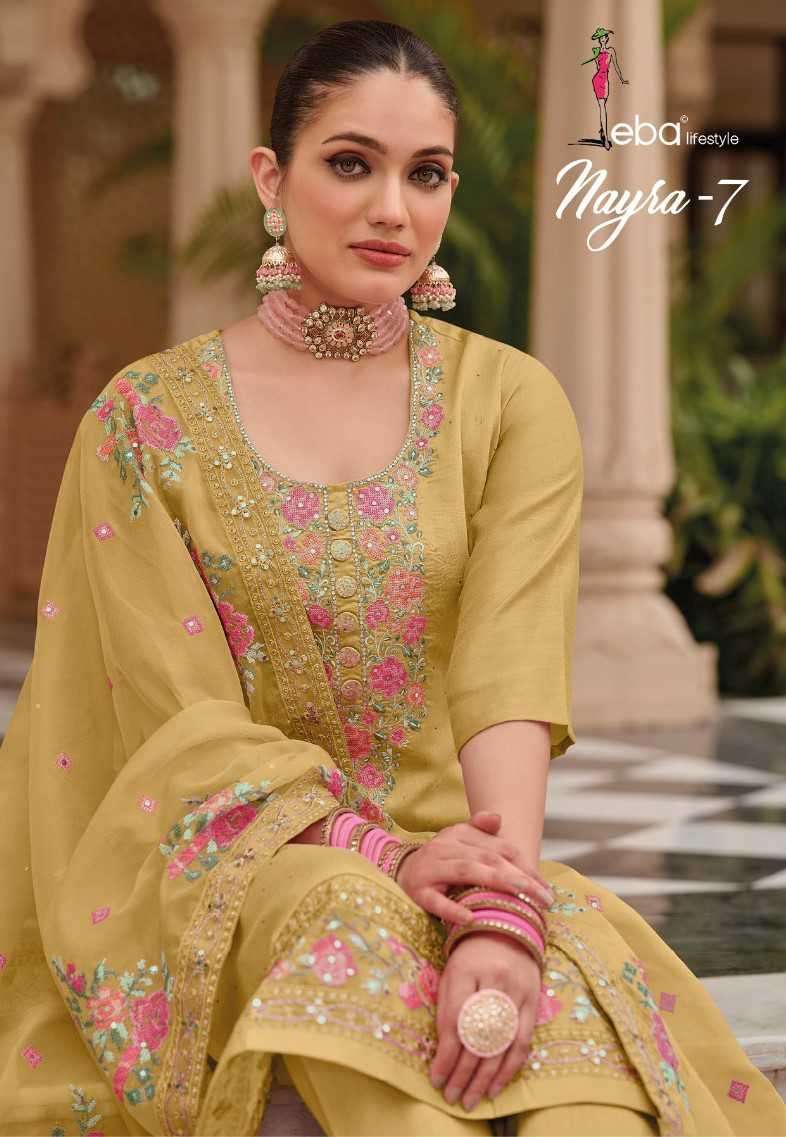 EBA LIFESTYLE NAYRA VOL 7  DESIGNER PAKISATNI LOOK SALWAR KAMEEZ 