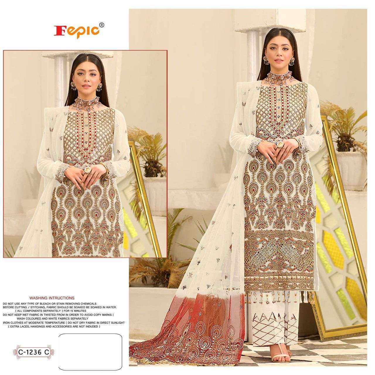 FEPIC ROSEMEEN C1236 FANCY DESIGNER STYLE PAKISTANI WHOLESALER SURAT