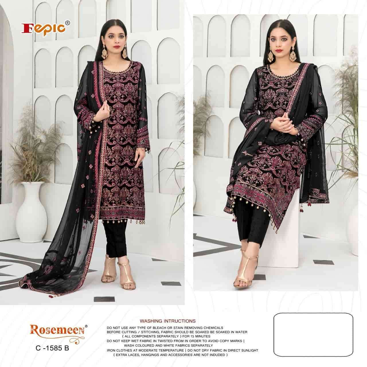 FEPIC ROSEMEEN C1585 PAKISATANI DESIGN SALWAR KAMEEZ WHOLESALER