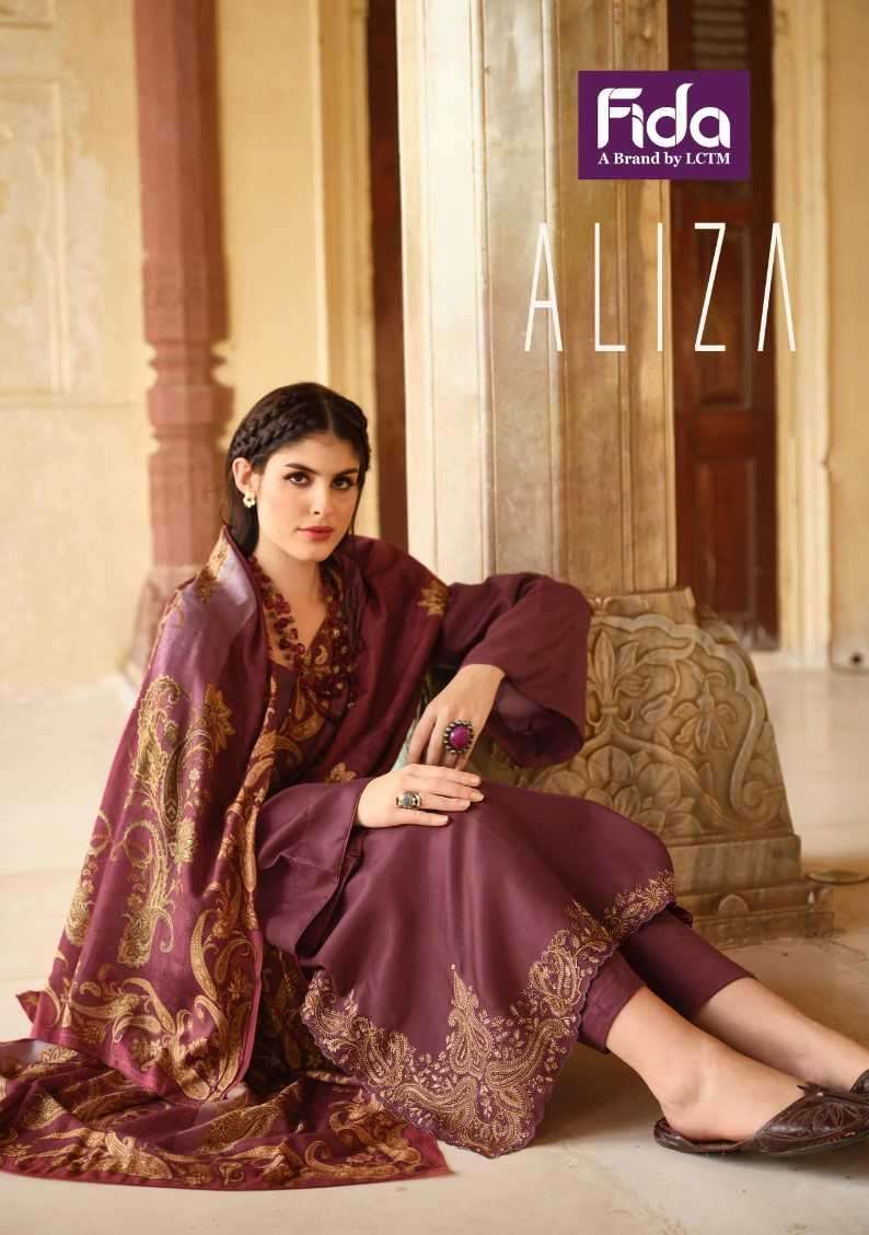 FIDA ALIZA WINTER WEAR PASHMINA EMBROIDERY CATLOG WHOLESALER