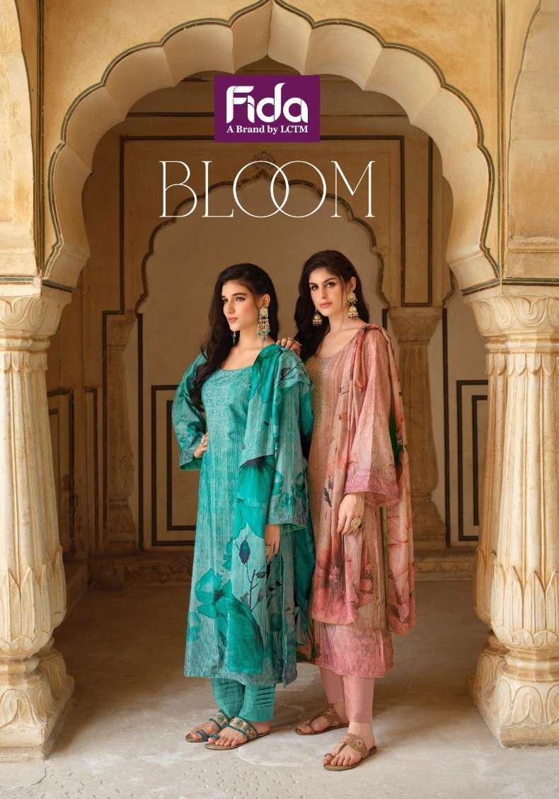 FIDA BLOOM DIGITAL PASHMINA WOOL KASHMIRI SUIT SUPPLIER