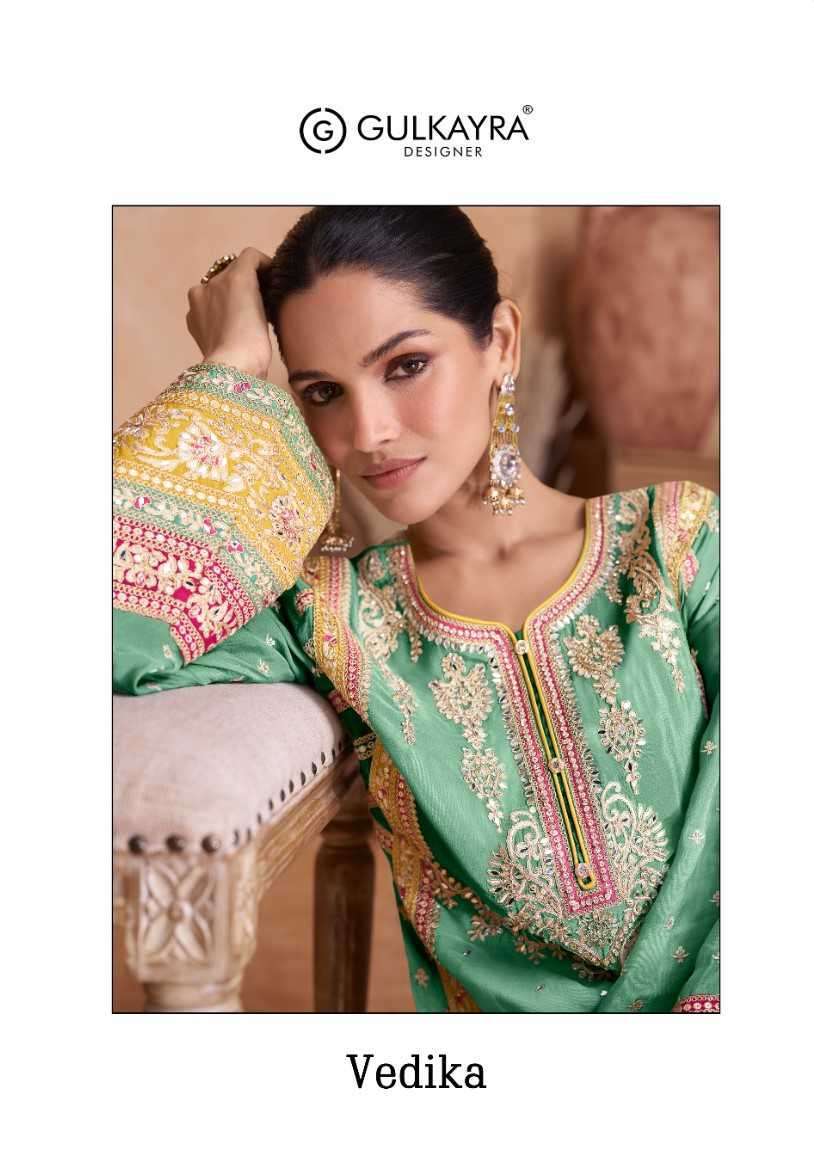 GULKAYRA VEDIKA WEDDING WEAR DESIGNER READYMADE SUIT WHOLESALER 