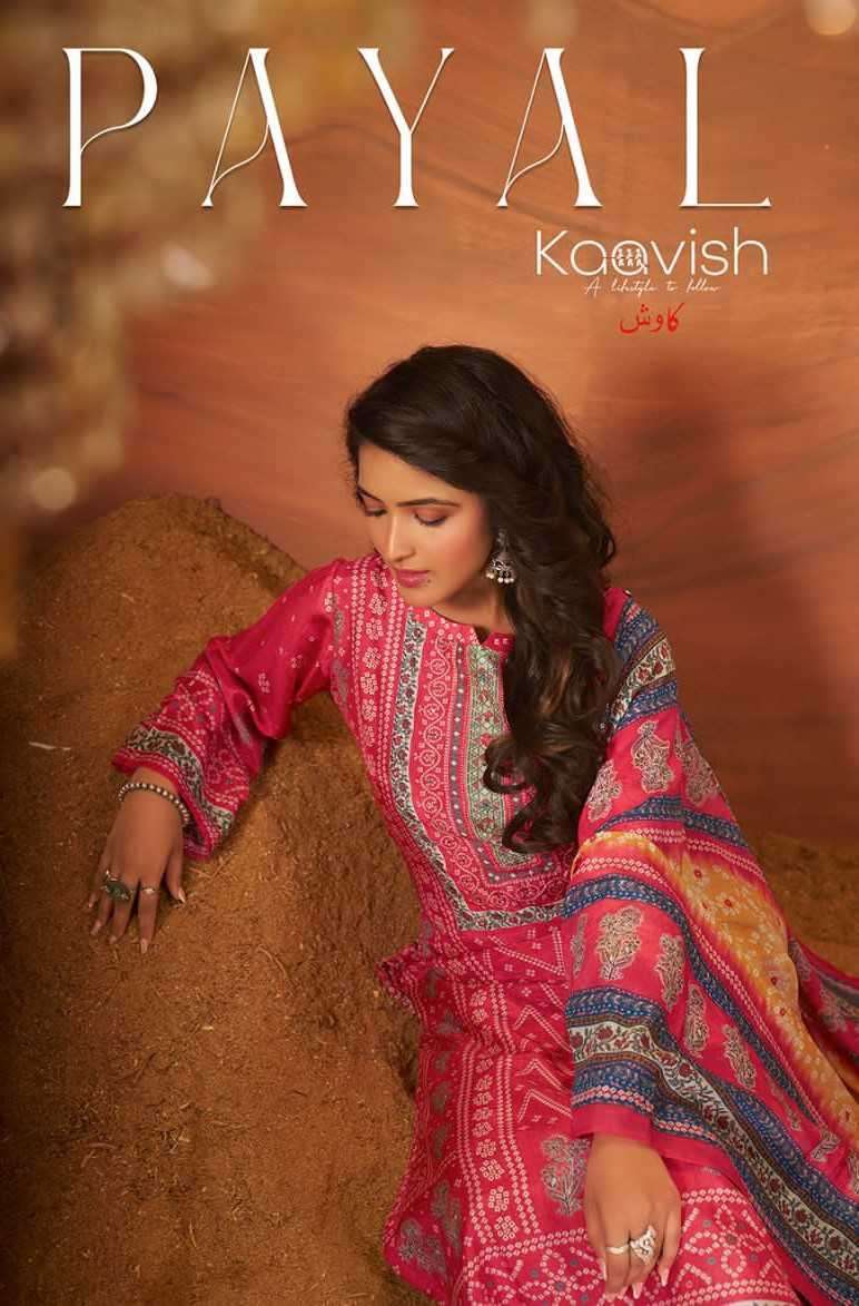 KAAVISH PAYAL PURE MUSLIN SILK FANCY SALWAR KAMEEZ CATLOG WHOLESALER 