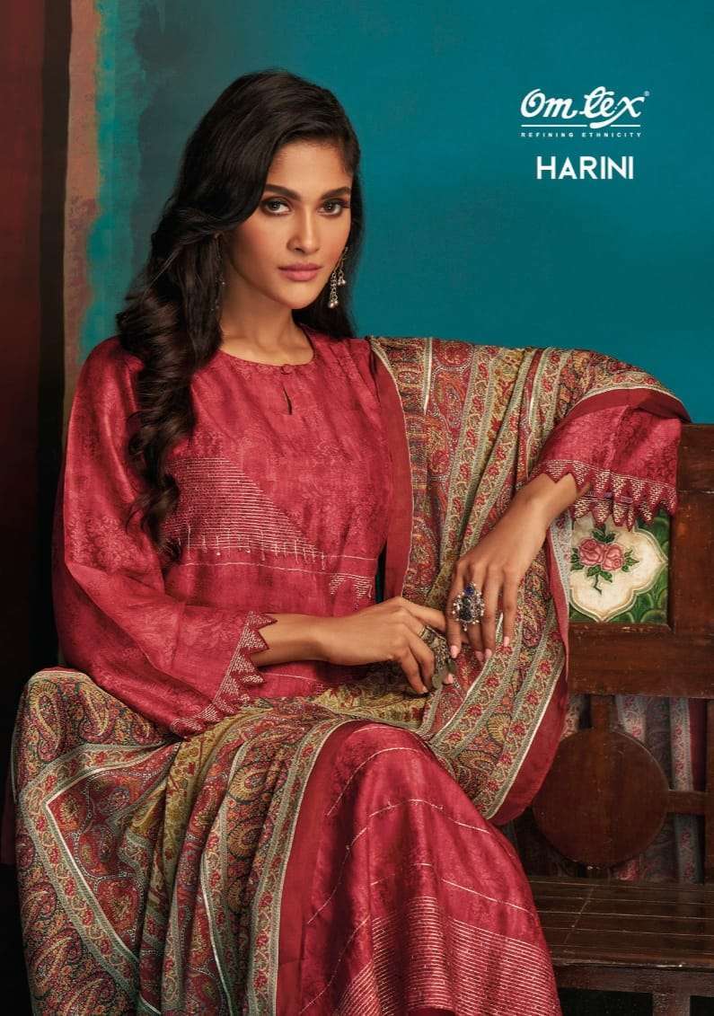 OMTEX HARINI SILK SALWAR KAMEEZ CATLOG DEALER 