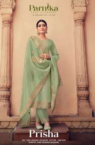 PARNIKA PRISHA ORGENZA JACQUARD SALWAR KAMEEZ DEALER 