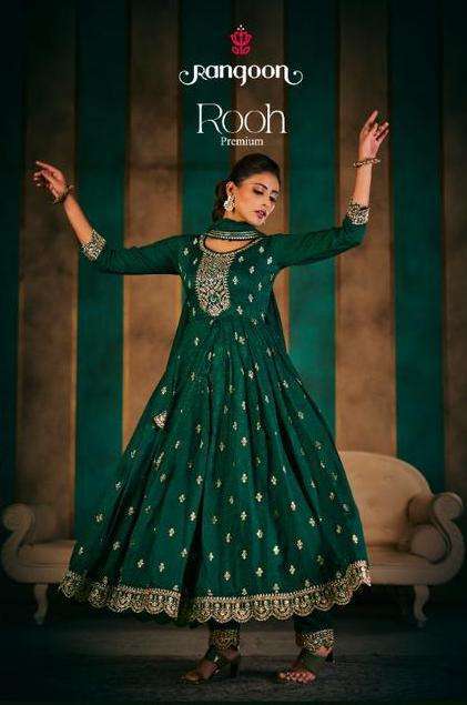 RANGOON ROOH PREMIUM DESIGNER ANARKALI COLLECTION DEALER SURAT