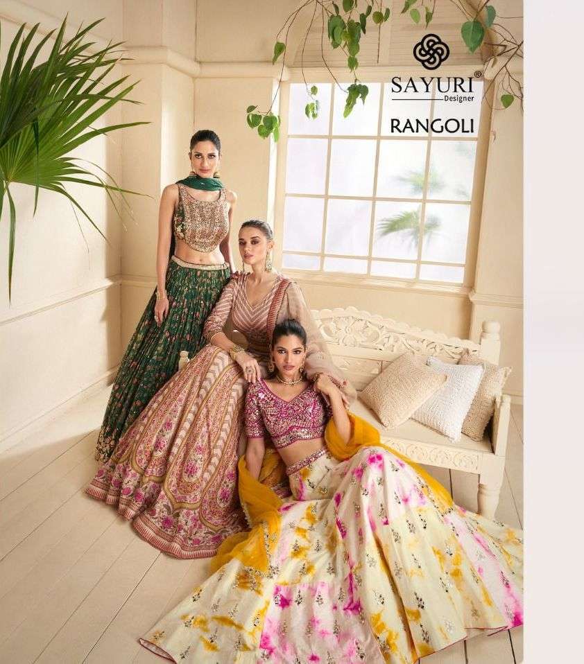 SAYURI RANGOLI 5316-5318 READYMADE CROP TOP LEHENGA CHOLI 