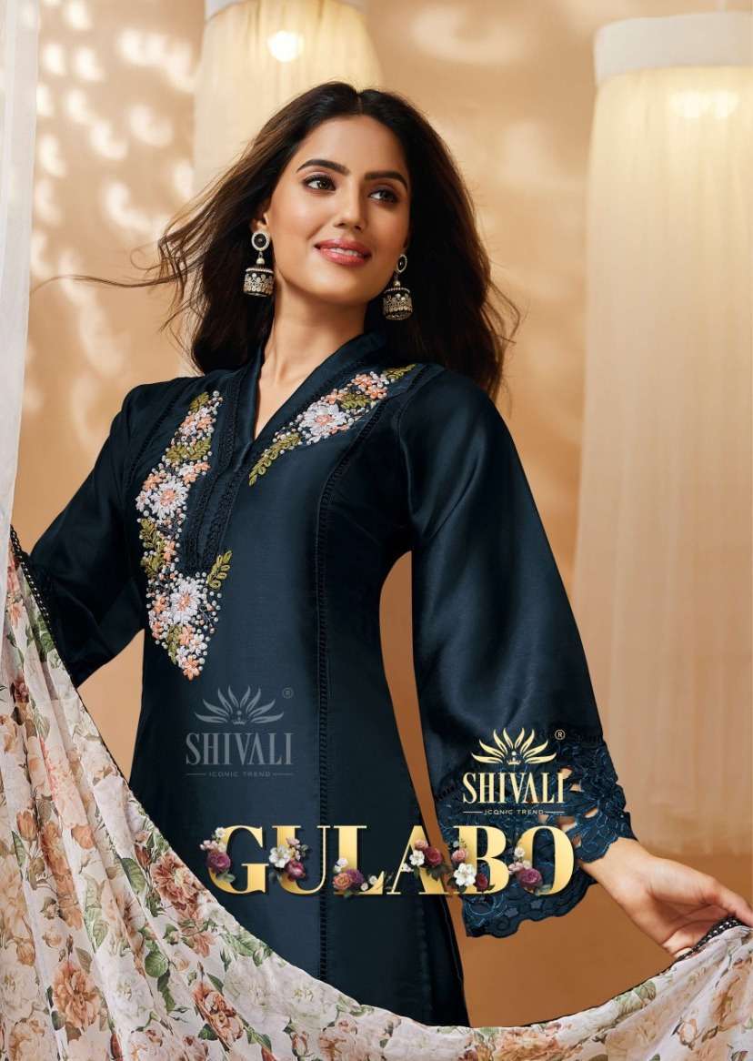 SHIVALI GULABO DESIGNER BRANDED READYMADE 3PIECE COLLECTION DEALER 