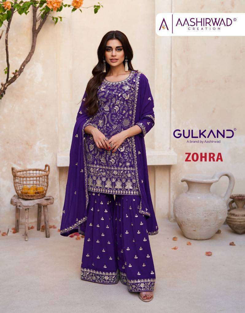 AASHIRWAD GULKAND ZOHRA READYMADE PLAZOO SALWAR KAMEEZ DEALER