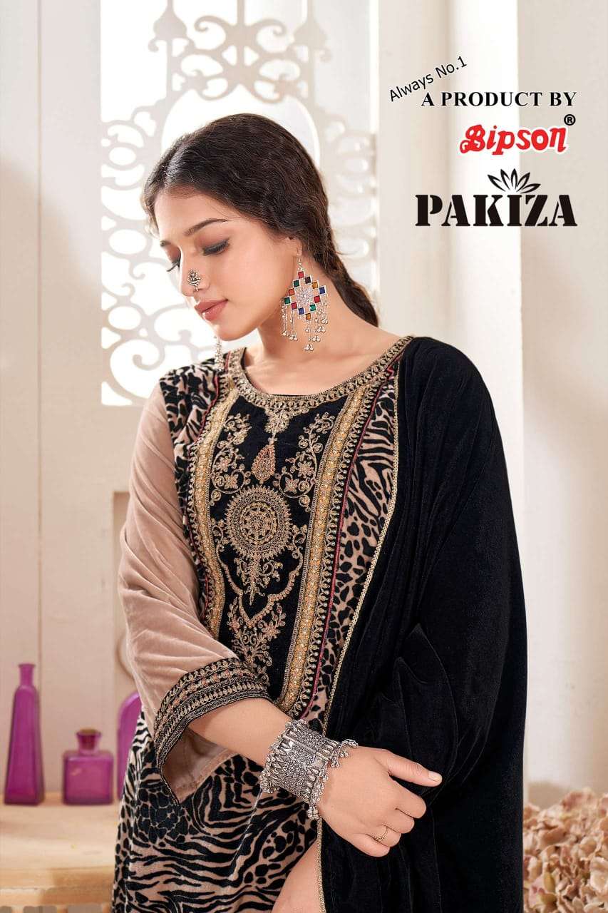 BIPSON PAKIZA PREMIUM VELVET SUIT COLLECTION WHOLESALER SURAT