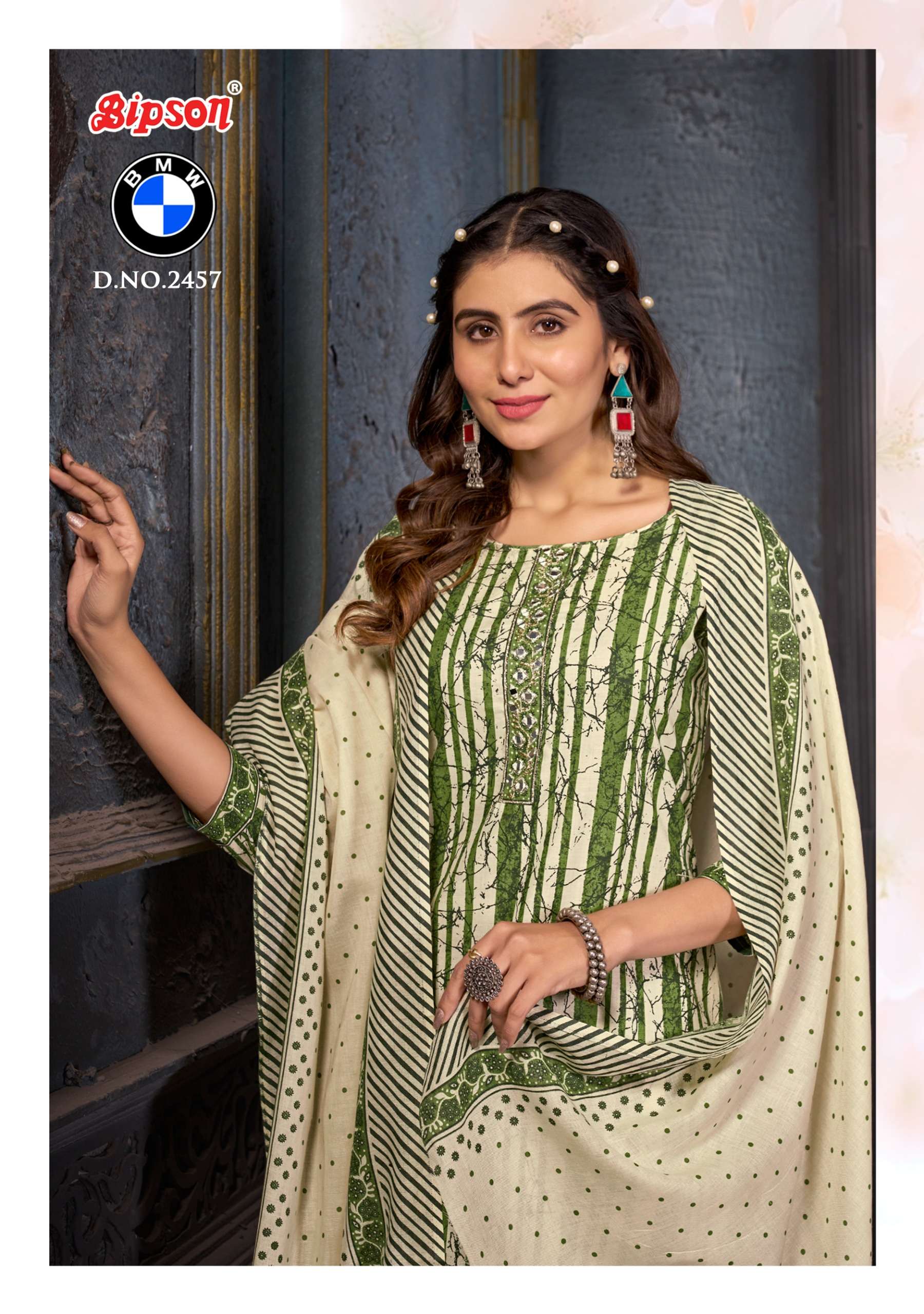 2457 BMW BY BIPSON COTTON SALWAR BUY WHOLESALE RATE