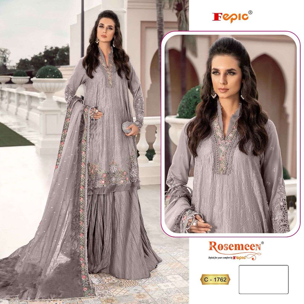 FEPIC C 1762 ROSEMEEN PAKISTANI DRESS ONLINE DEALER 