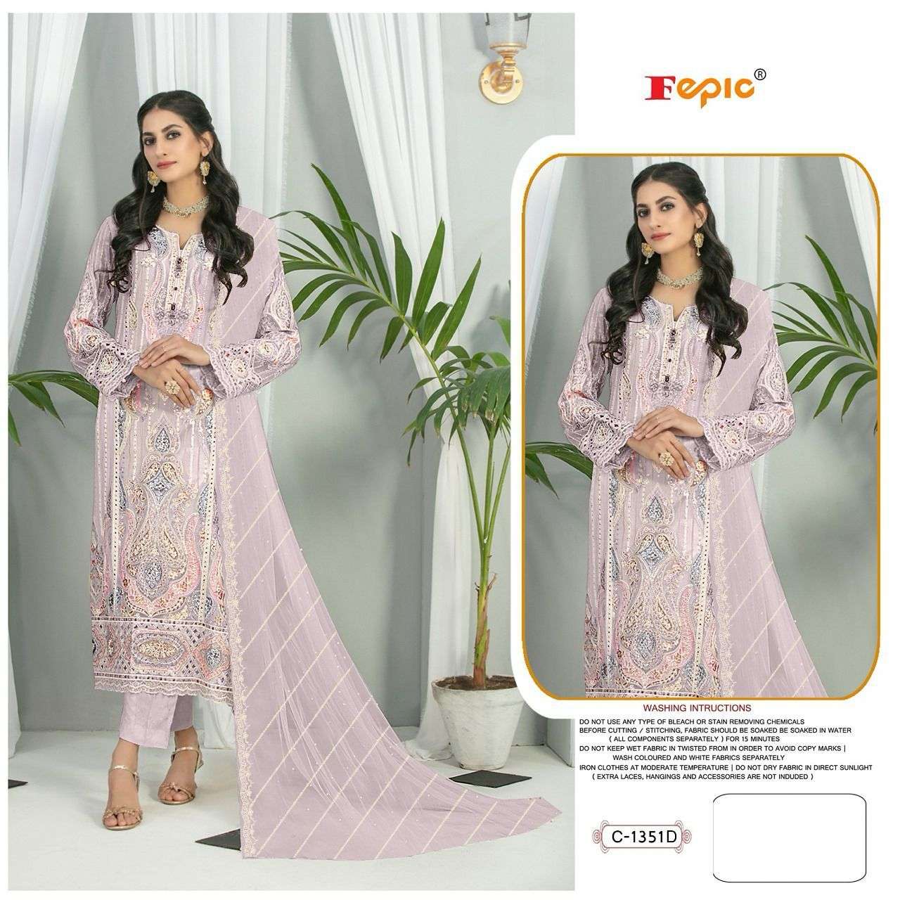 FEPIC C1351 FESTIVAL WEAR PAKISTANI SUIT EXPOTER SURAT