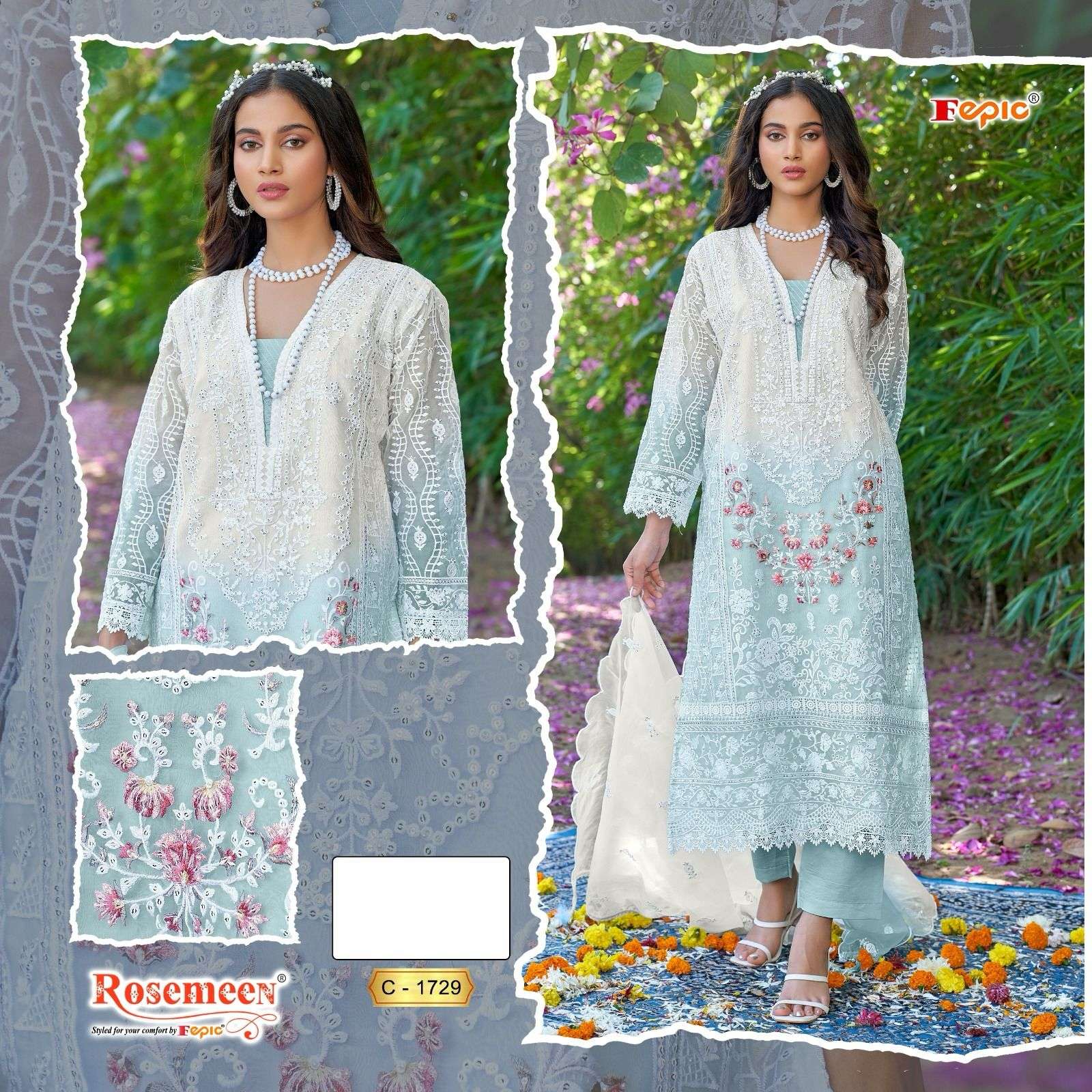 FEPIC C1729 ROSEMEEN PAKISTANI SALWAR SUIT 