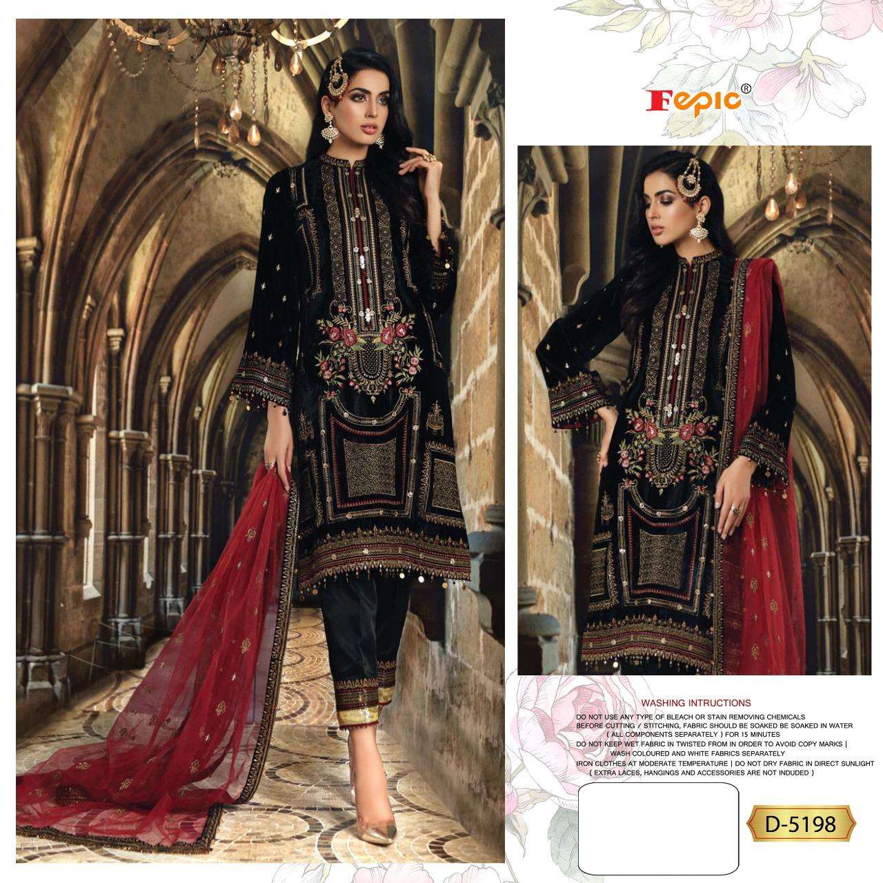 FEPIC D5198 ROSEMEEN PAKISTANI PATCH WORK DRESS ONLINE SUPPLIER