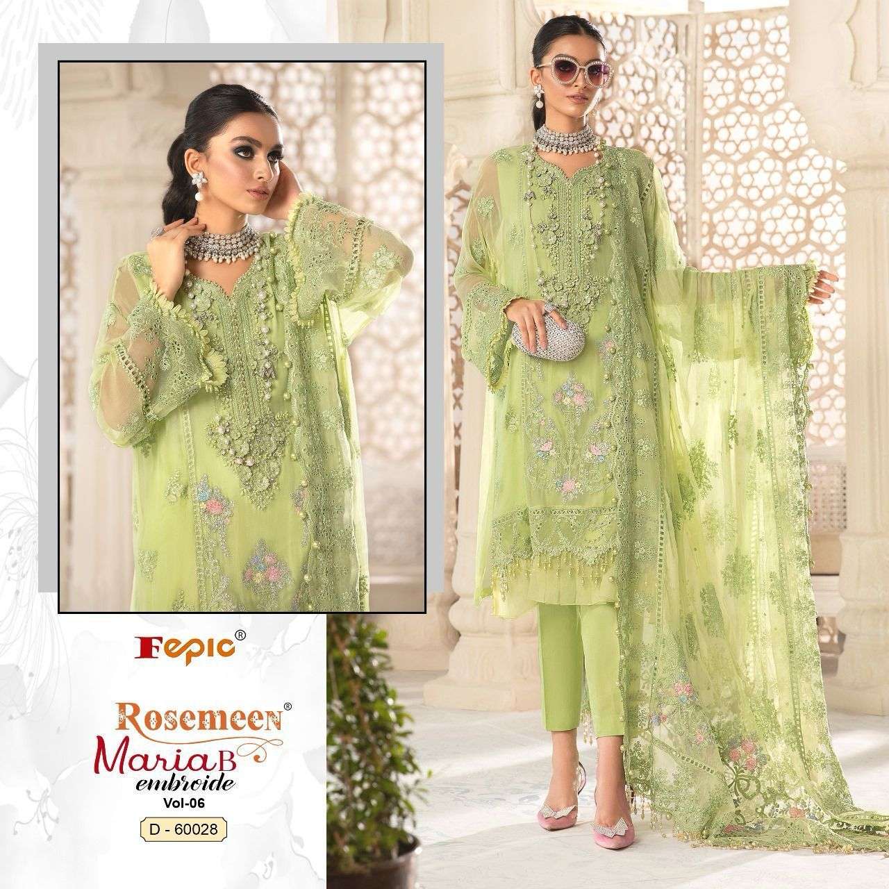 FEPIC ROSEMEEN 60028 COLOUR GEORGETTE PAKISTANI SUIT ONLINE DEALER