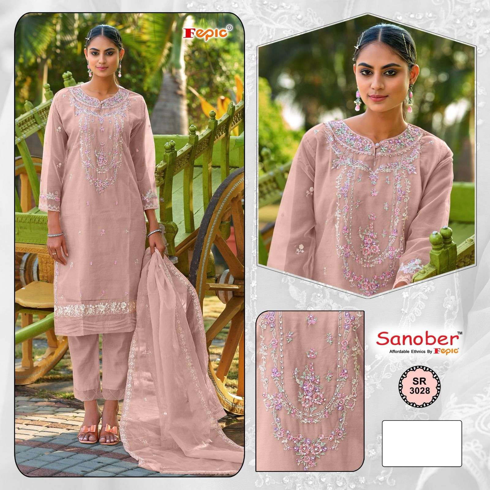 FEPIC SR3028 SANOBAR DESIGNER READYMADE PAKISTANI COLLECTION DEALER