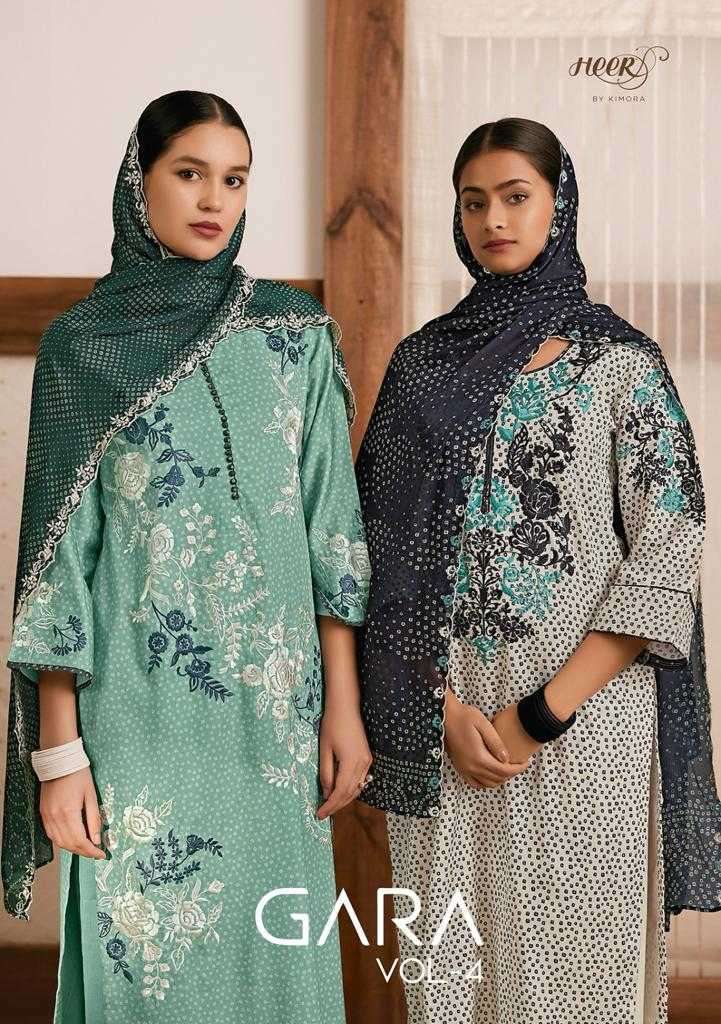 KIMORA HEER GARA VOL 4 MUSLIN LATEST COLLECTION 