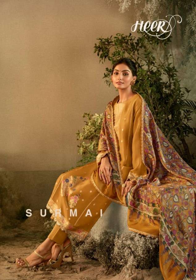 KIMORA HEER SURMAI BANARASI PARTYWEAR SUIT SUPPLIER SURAT