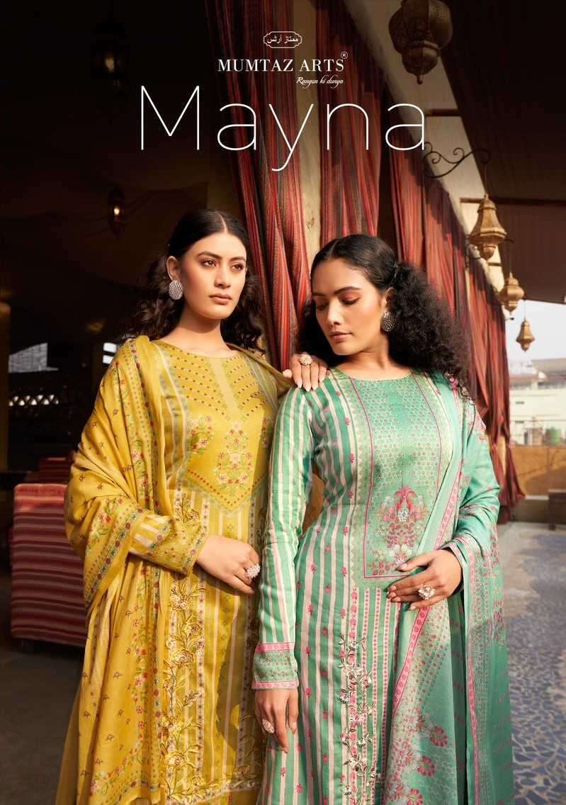 MUMTAZ ART MAYNA JAM COTTON  DIGITAL PRINT SUIT SUPPLIER SURAT