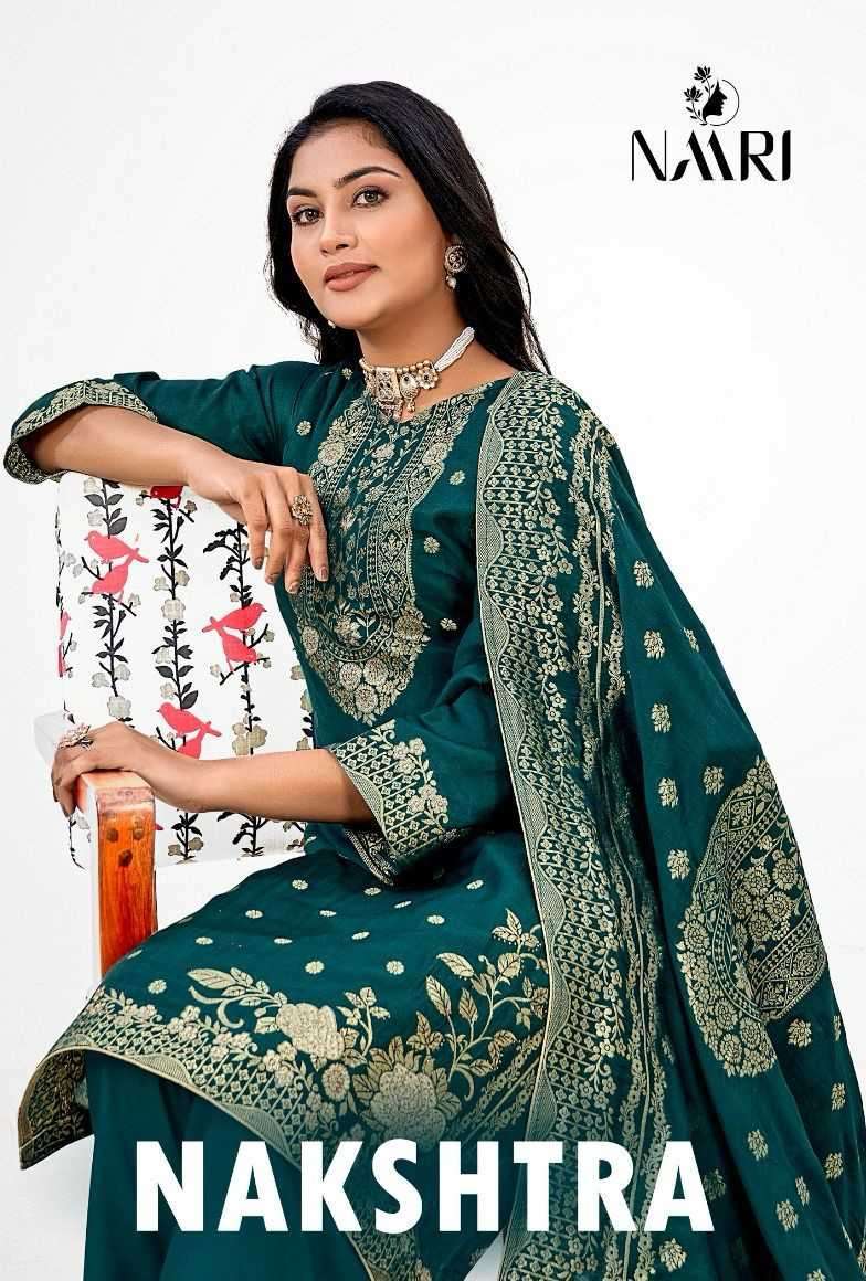 NAARI NAKSHTRA DOLA JACQUARD SUIT CATLOG WHOLESALER