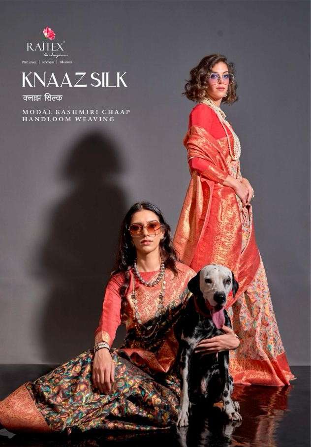 rajtex knaaz silk modal kashmiri kani saree wholesaler