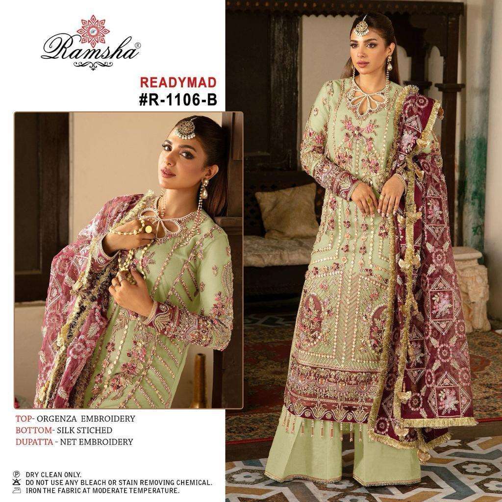 RAMSHA R-1106 PAKISTANI DESIGNER READYMADE COLLECTION ONLINE