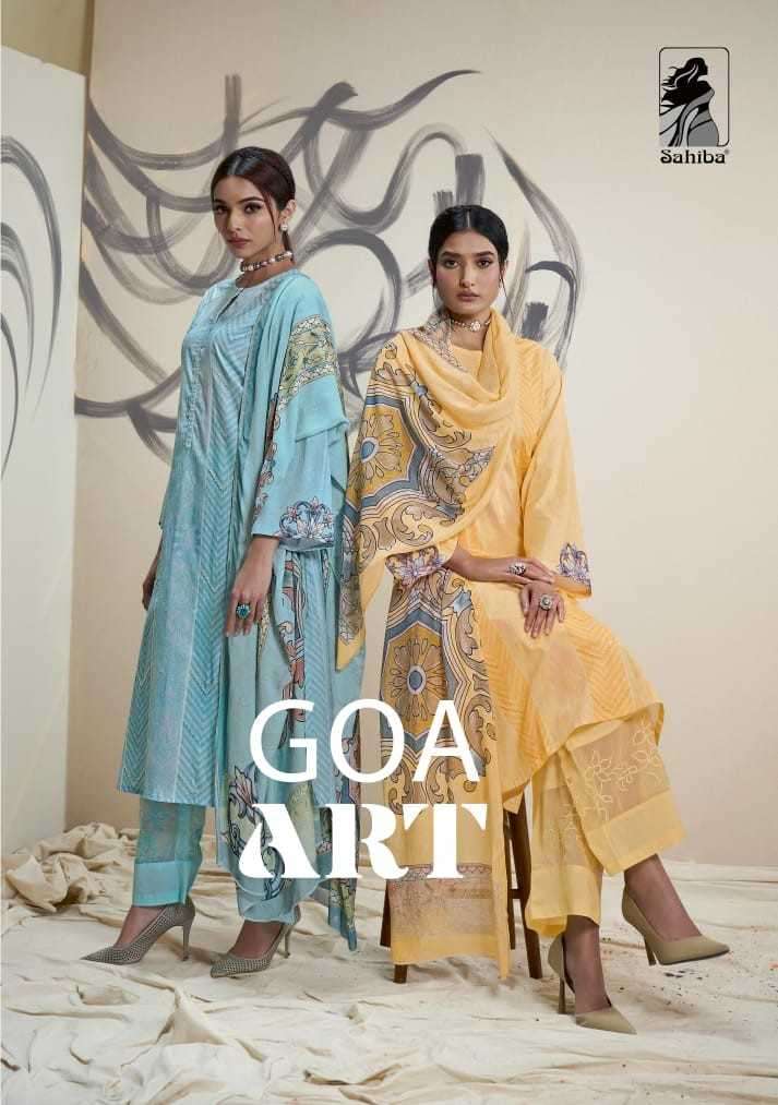 SAHIBA GOA ART PURE COTTON LAWN SUIT