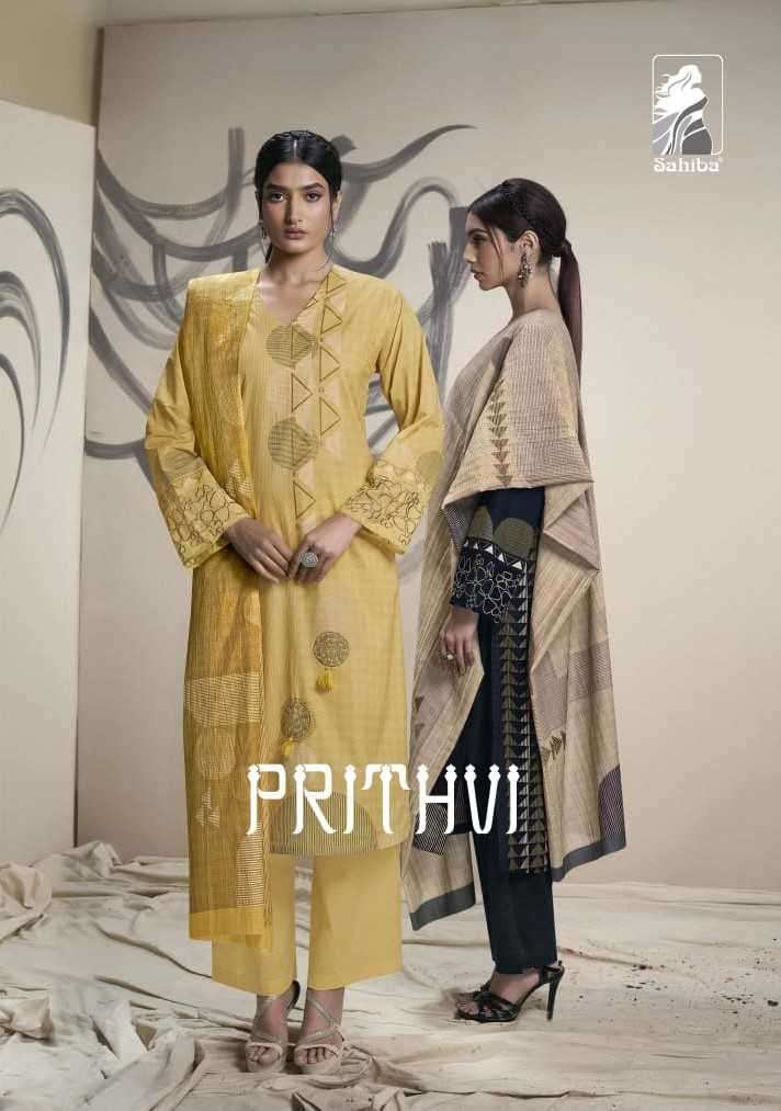 SAHIBA PRITHVI COTTON ORINGNAL LAWN DIGITAL PRINT SUIT ONLINE